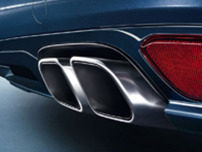 Exhaust Tail Pipes SPORT Version. Porsche 958 Cayenne DIESEL / 958 Cayenne HYBRID - 95804420007