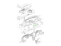 Moldura del tablero, IZQUIERDA (debajo del airbag del pasajero), volante a la derecha. Porsche 986 Boxster / 996 Carrera / Turbo / GT2 / GT3 2000-05 - 99655238603, 99655238603A03, 99655238603M33, 99655238603P13, 99655238603C53, 99655238603G13, 99655238603J33, 99655238603S33, 99655238602A03, 99655238602M33, 99655238602P13, 99655238602C53, 99655238602G13, 99655238602J33, 99655238602S33