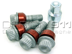 Locking Wheel Bolt Kit +5MM Longer - Original Porsche - 99736198010