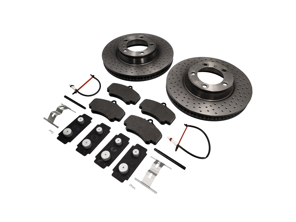 VORDERE Bremsbeläge und Bremsscheibenpaket Porsche 997 C2S Brembo - 99635140904, 99635140903, 99635141004, 99635141003, 99635194913, 99761275701, 99761267801, 99635108901, 99635195911