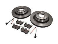 Rear brake pads and brake disc package. Porsche Cayenne 955 V8 turbo S - 95835240150, 95535293950, 95561236532