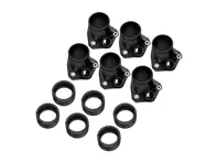 Ansaugstutzen & Gummimanschetten 6er Set. Porsche 993 C2 / 993 C4 / 993 Turbo - 99311071250, 96411068703, 99311068300, 99311068782, 99311071201, 96411068701, 99311068751 - 993 110 712 50