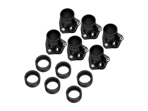 Ansaugstutzen & Gummimanschetten 6er Set. Porsche 993 C2 / 993 C4 / 993 Turbo - 99311071250, 96411068703, 99311068300, 99311068782, 99311071201, 96411068701, 99311068751 - 993 110 712 50