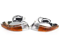 Indicator Lamps and Lens Front Kit with CHROME Rim Lens Porsche 911 - 91163194301, 91163194401, PCG63193520, PCG63193620, 91163197000, 91163197001