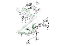 燃油供给管路，右舵车型。保时捷 964 1989-91 - 96435606204, 96435606201