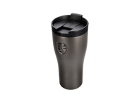 Thermosbeker voor op reis - Zilver / Monochroom embleem