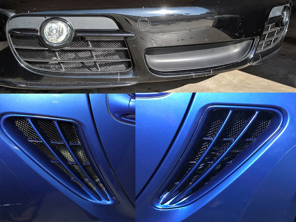 Kühler- und Seitengitter-Kit für Frontstoßstange Porsche 987.1 Cayman