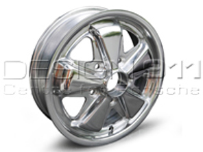 15' Alufelgen Ultralite Chrome Fuchs Style 4.5J ET42 für Porsche Auto - MX145015PO