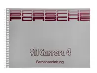 Fahrerhandbuch für Porsche 911 (964) Carrera 4, MJ 89, in englischer Sprache - WKD96452091