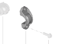 Buchsenklemme für hinteren Stabilisator. Porsche 982 Boxster / 982C Cayman - 98133377701, 98133377700