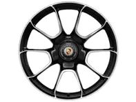 Llanta de aleación delantera Center Lock Turbo S Exclusive Design en acabado Black de 20" 9.5J ET44 - 992601025AG041