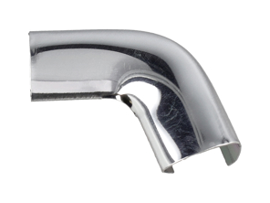 Conector de esquina de moldura, Cromado. Porsche 914 - 91454121711, 91454121710