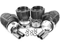 Cylinders with piston set, Flat top 90x66mm. Porsche 914 - VW9000T4F