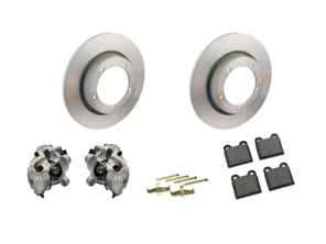 Vorderradbremssattel, Scheibe und Bremsbelagsatz. Porsche 356C 1963-65 - 90135196510, 90135196610, 90135196511, 90135196611, 90135140112, 91135293901, 91135293902