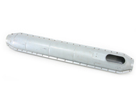 Tubo riscaldante sottoporta sinistro/destro per Porsche 911/912, 1965 - 68 - 91150340000 - ECK8159, HOT11.1.103, HOT111103