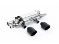 Milltek Sports Exhaust Rear Silencer (PSE) With GT-115 Cerakote Black Tips. Porsche 991.2 3.0L T / S / GTS 2015-19 - 9P1251053A, 9P1251053C, 9P1251053B, 9P1251053D - SSXPO199