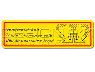 Sticker Klepspeling. Porsche 356 - PCG70101500