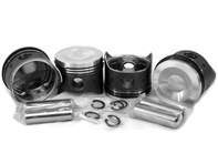 Piston set, Dished 93x66mm. Porsche 914 - VW9300T4P