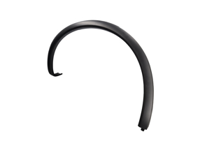Cache-passage de roue arrière inférieur extérieur (plus large), noir. Porsche 92A Cayenne (958) 2011-2018 - 958559827109B9, 958559828109B9