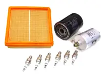Kit de mantenimiento de servicio para Porsche 911 1984-89 3.2L - Kit pequeño Aceite, filtros de aire, bujías, + Más - 91110095602, 93010776403, 92811025307, 93011039300, 90012311830, 99917015790