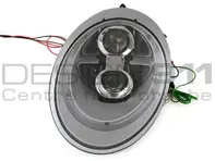 SCHEINWERFER DUAL PROJEKTOR HALOGEN + AURORA LICHT Porsche 997 05-08 SILBER LHD - 99763115713, 99763115813