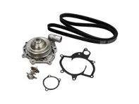 Wasserpumpe, Keilriemen und Thermostat-Kit. Porsche 996 Turbo / 996 GT3 - 99610601175, 99610601172, 99610601173, 99610601174, 99610601177, 99610601176