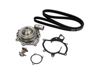 Wasserpumpe, Keilriemen und Thermostat-Kit. Porsche 996 Turbo / 996 GT3 - 99610601175, 99610601172, 99610601173, 99610601174, 99610601177, 99610601176