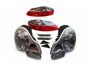 Licht-Upgrade-Kit Porsche Boxster 986 *RHD-Fahrzeuge - 98663113121, 98663113221, 99663104503, 99663104603, 98663144504, 98663144604, 99663104403, 99663104303
