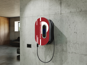 Designabdeckung im 917 Salzburg Design für offene Ladestation. Porsche Taycan / Cayenne E-Hybrid / Panamera E-Hybrid - 7PP915706A, 9J104400030