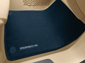 Tapis de sol avec bordure en nubuck. Porsche 970 Panamera MKI 2010 - Voitures LHD