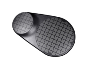 Grille de haut-parleur, en noir satiné. Porsche 993 - 9935557770001C