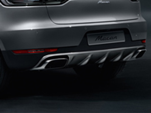 Plaque de protection en acier inoxydable (arrière). Porsche 95B Macan / Macan II - 95B8078376M7, 95B807837A6M7