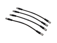 Brake hoses Braided stainless steel (Set of 4) Front & Rear Porsche 987 / 981 / 718 Boxster and Cayman - 99635513903, 98735563701, 99635513901, 99635513902, 99635513900, 98735563700, 99635513904, 98735563107, 99135513701, 9A761177500, 9Y0611775 - DHK482, SPR1000-4P