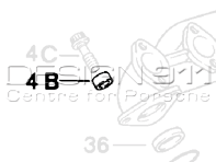 Manchon de collecteur d'échappement. Porsche 924 Turbo/GT - 93112319900