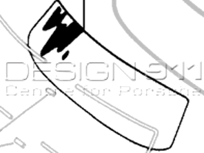 Pare-brise avant transparent. Porsche 356 T2/T5 (+T6 CABRIO)