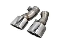 Exhaust Tail Pipes Deluxe Oval Style. Porsche 965 TURBO - 96522000024, 93011125103, 93011125201