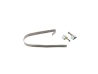 Tensioning strap and hardware glovebox liner. Porsche 356A / 356B / 356C - 64455253100, 64455205700, 90001400602 - PRS49