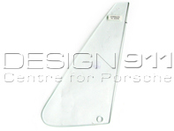 Front 1/4 window glass, Clear. Porsche 911/912 65-73 TARGA - 90154250140, 90154250240