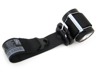Sicherheitsgurt hinten Coupe, in Schwarz. Porsche 997.1 / 997.2 - 99780303502A23, 99780303602A23