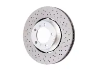 Brake disc rotor Front, Lightweight drilled-dimpled, 350x34mm. Porsche 991.2 C2S / C4S - 9P1615301, 9P1615302, 9P1615301J, 9P1615302J, 9P1615301E, 9P1615302E - PFL49901, PFR49902