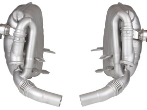 Exhaust set sport rear, 'Super sound', stainless steel, with adjustable sound valves Porsche 996 - 99611121000, 99611112155, 99611112170, 99611112157, 99611113154, 99611112256, 99611112270, 99611112257, 99611113254 - 1620601310, 96.335SSOUND