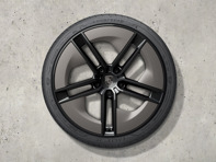21-inch Taycan exclusive design summer wheel-and-tyre set, painted in black (high-gloss) with Aeroblades painted in Turbonite. Porsche Taycan Turbo (MK2) 2024>> - 9J1073663TC - 9J1073663TC