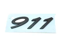 '911'  BLACK Rear Lid Badge. Porsche 991 - 99155923104