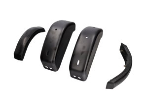 Paraurti posteriore con corno/cornice in gomma. Porsche 911/912 1965-73 - 90150503326, 91150503302, 90150590321 - BMP11.1.132