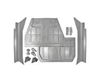 Floor pan and rocker panel kit. Porsche 356B T6 / 356C - 64450105003, 64450100206, 64450100207, 64450106900, 64450107000, 64450104900, 64450154005, 64450101700, 64450101800, 64450101706, 64450101806, PCG50105106, 64450105106, 64450105300, 64450100205, 64450115000, 64450157006 - PP119, PP120L, PP120R, PP121, PP122, PP118