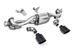 Sistema de escape Milltek GPF-Back con válvula y tubos de escape GT-115 en negro Cerakote. Porsche 718 Boxster / Cayman / GT4 2020>> - 982251053F, 982251053H, 982251053K, 982251053E, 982251053D, 982251053G - SSXPO190