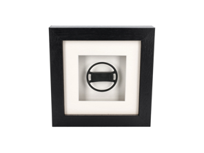 Steering wheel 911 '74-77 Porsche Art - Box framed 1:8 scale - 91134708300, 91134708401, 91134708370, 91134709700, 91134785900, 91134709701