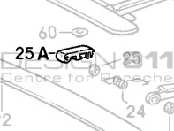 Schiebedachscharnier. Porsche 911 / 964 / 993 - 91156412300