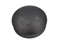 Schaltknaufeinsatz, Alu graviert, Schwarz. Porsche 964 Carrera - 95042412000, 95042412001 - GI964B