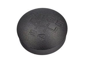 Pommeau de levier de vitesse en alliage gravé, noir. Porsche 964 Carrera - 95042412000, 95042412001 - GI964B